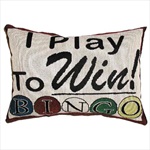 I Play to Win Throw Pillow