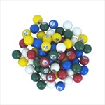 Multi-colored Plastic Bingo Balls