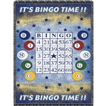 It's Bingo Time 2-Layer Throw Blanket
