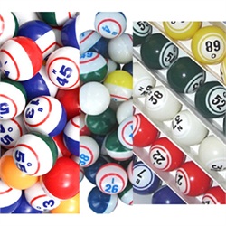 Bingo Balls Ping-Pong Sized