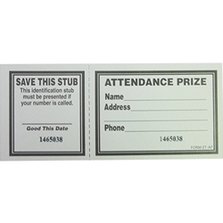 Attendance Prize Tickets