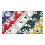 Bingo Balls Ping-Pong Sized