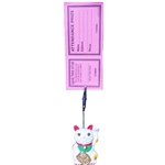 Maneki Neko (Lucky Cat) Ticket Holder Color