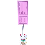Maneki Neko (Lucky Cat) Ticket Holder Color